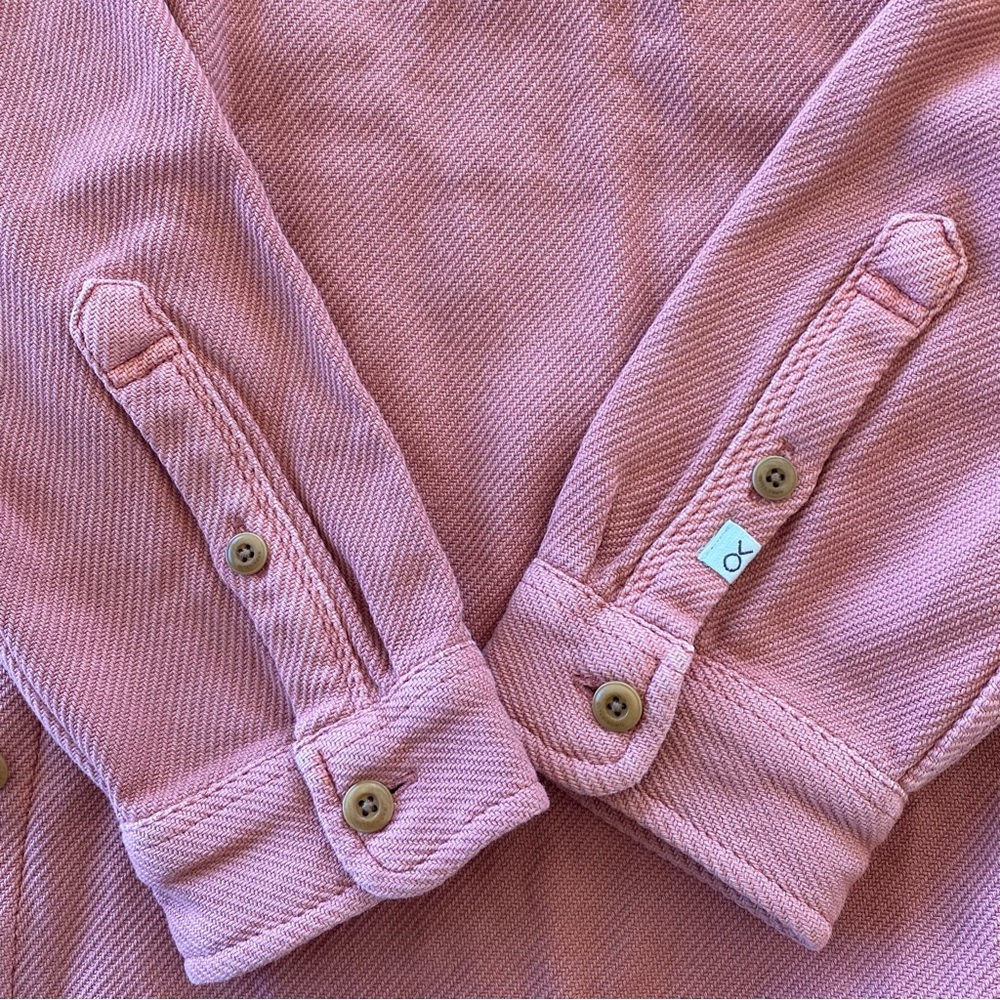 Outerknown Blanket Shirt Peach Button Down Shirt - Picture 6 of 12